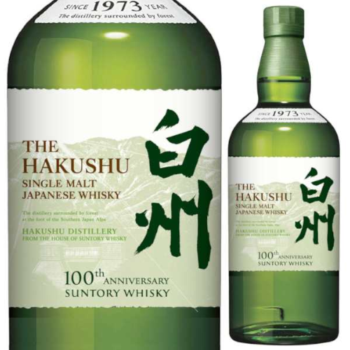 관세포함 ] サントリー 100周年ラベル 白州 NV シングルモルト ウイスキー43％ 700ml<br><small>산토리 100주년 라벨 하쿠슈(백주) NV 싱글 몰트 위스키 43% 700ml</small>