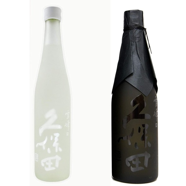 쿠보타 화이트&블랙 사케상자 시음묶음 500ml X 2종 <br><small> 久保田 雪峰 (せっぽう) 純米大吟醸 山廃仕込み 500ml + 爽醸 久保田 雪峰 純米大吟醸 500ml </small>