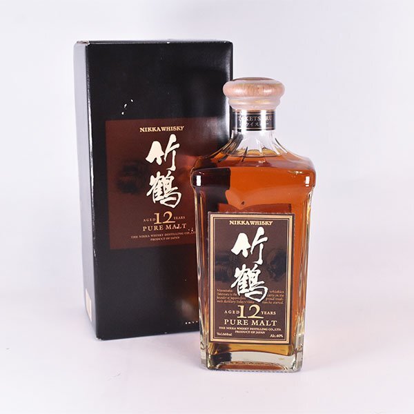 니카 타케츠루 12년 퓨어몰트 43% 700ml<br><small>ニッカ 竹鶴 12年 旧ボトル ピュアモルト 43% 660ml</small>-사케직구,사케구매대행,사케공구
