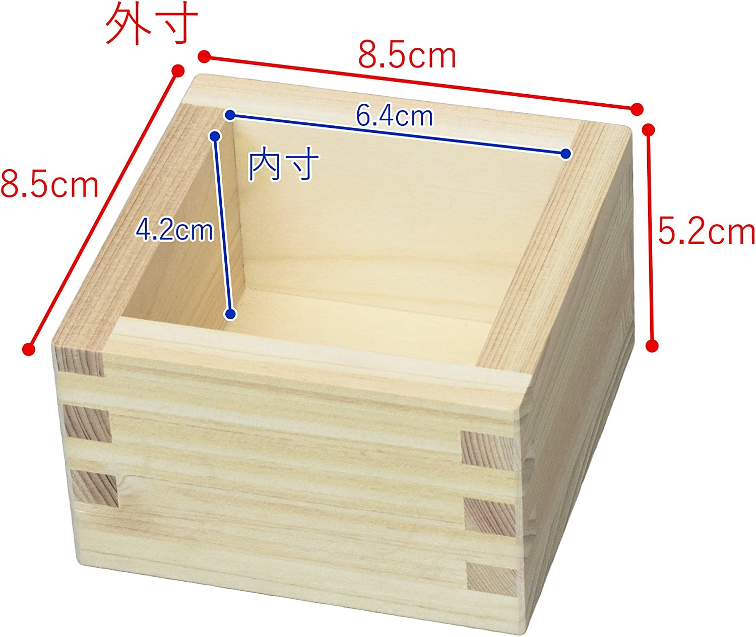 우메자와 이노키 1코마수 일제 <br><small>ウメザワ 桧(ひのき) 1合升 日本製</small>