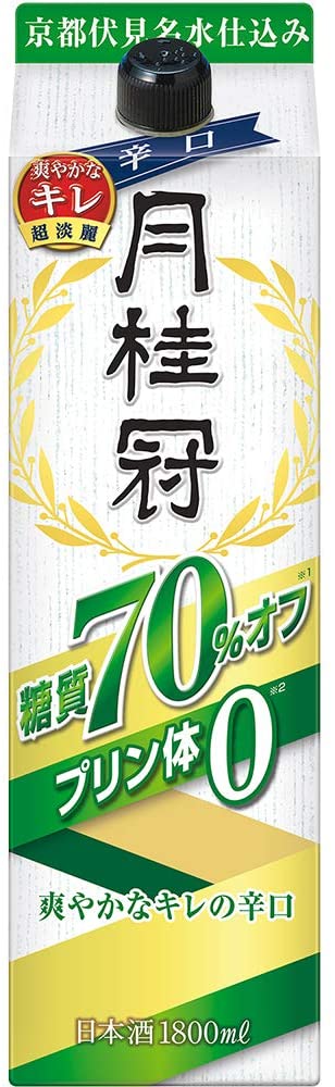 월계관 당질70% Off 팩<br><small>月桂冠 糖質70% オフ・プリン体ゼロパック [ 日本酒 京都府 1800ml ]</small>