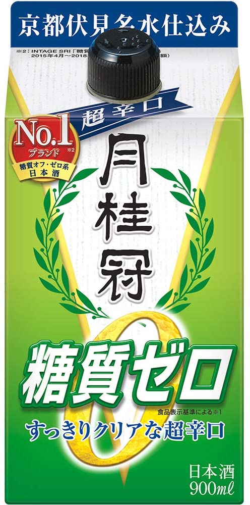 월계관 당질0% 900ml 6팩 <br><small>超辛口 月桂冠 糖質ゼロパック [ 日本酒 京都府 900ml×6本 ]</small>