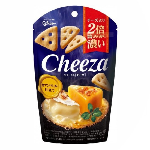 치즈 안주 치자(Cheeza) 40g - 카망베르 치즈<br><small>江崎グリコ チーズより2倍旨みが濃い 生チーズのチーザ カマンベール仕立て 40g</small>