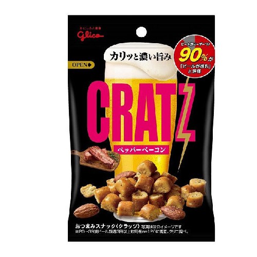 글리코 클라츠 페퍼 베이컨 42g<br><small>グリコ　クラッツペッパーベーコン 42g</small>